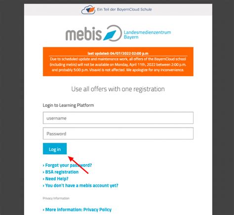 mebis bayern login email